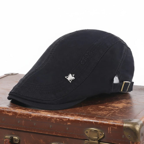 Structured Cotton Flat Cap | MINNEAPOLIS