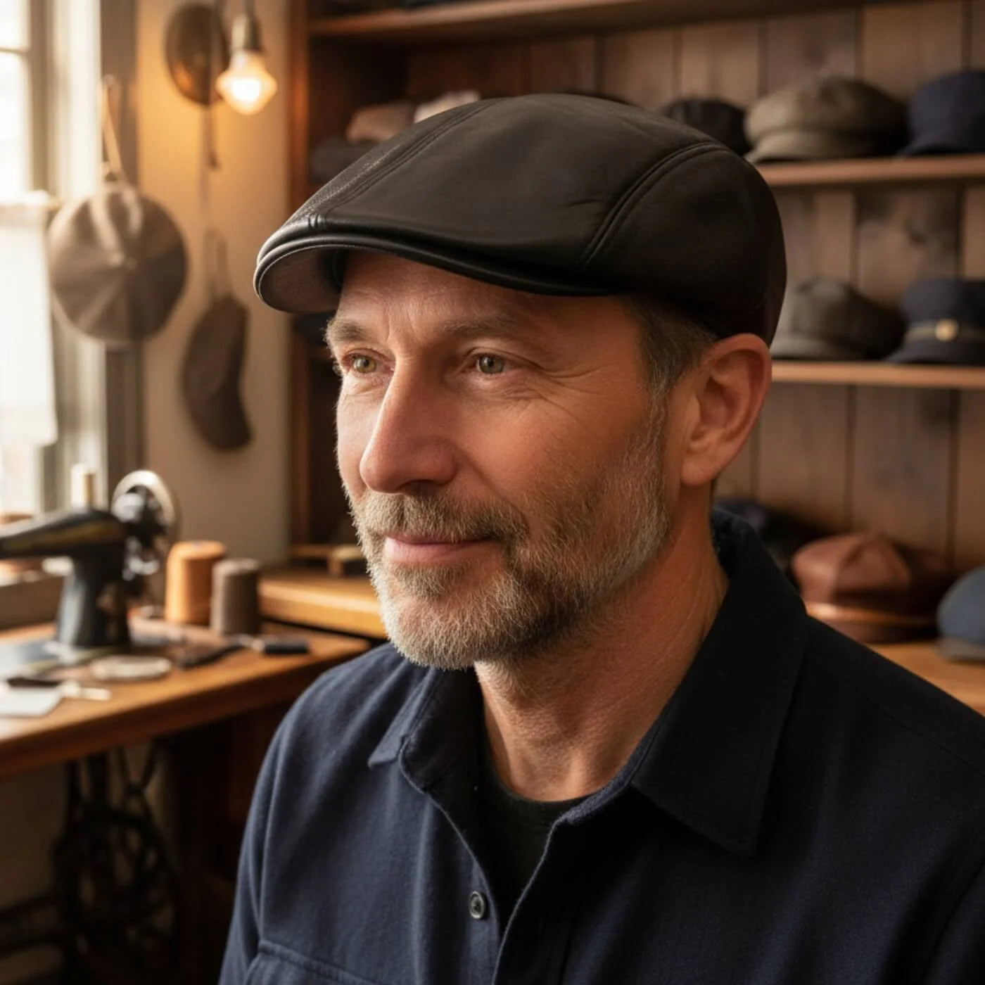 Leather Ivy Cap | FRESNO