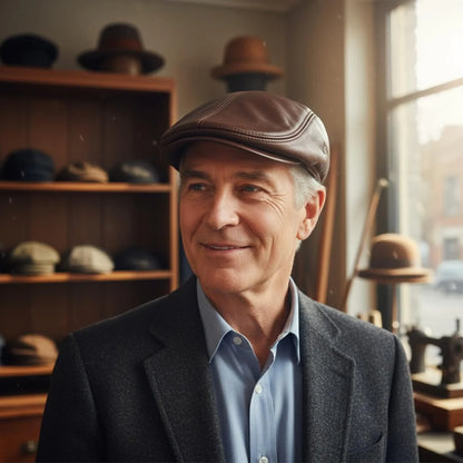 Leather Ivy Cap | TURIN