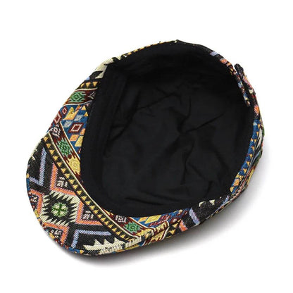 Patterned Flat Cap | CHICAGO