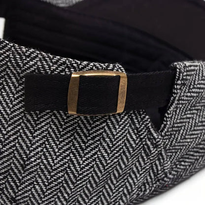 Herringbone Flat Cap | EVANSTON