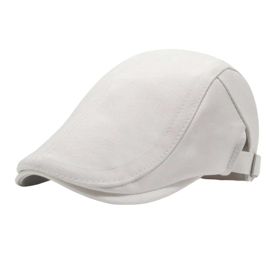 Leather Flat Cap | MONTPELIER