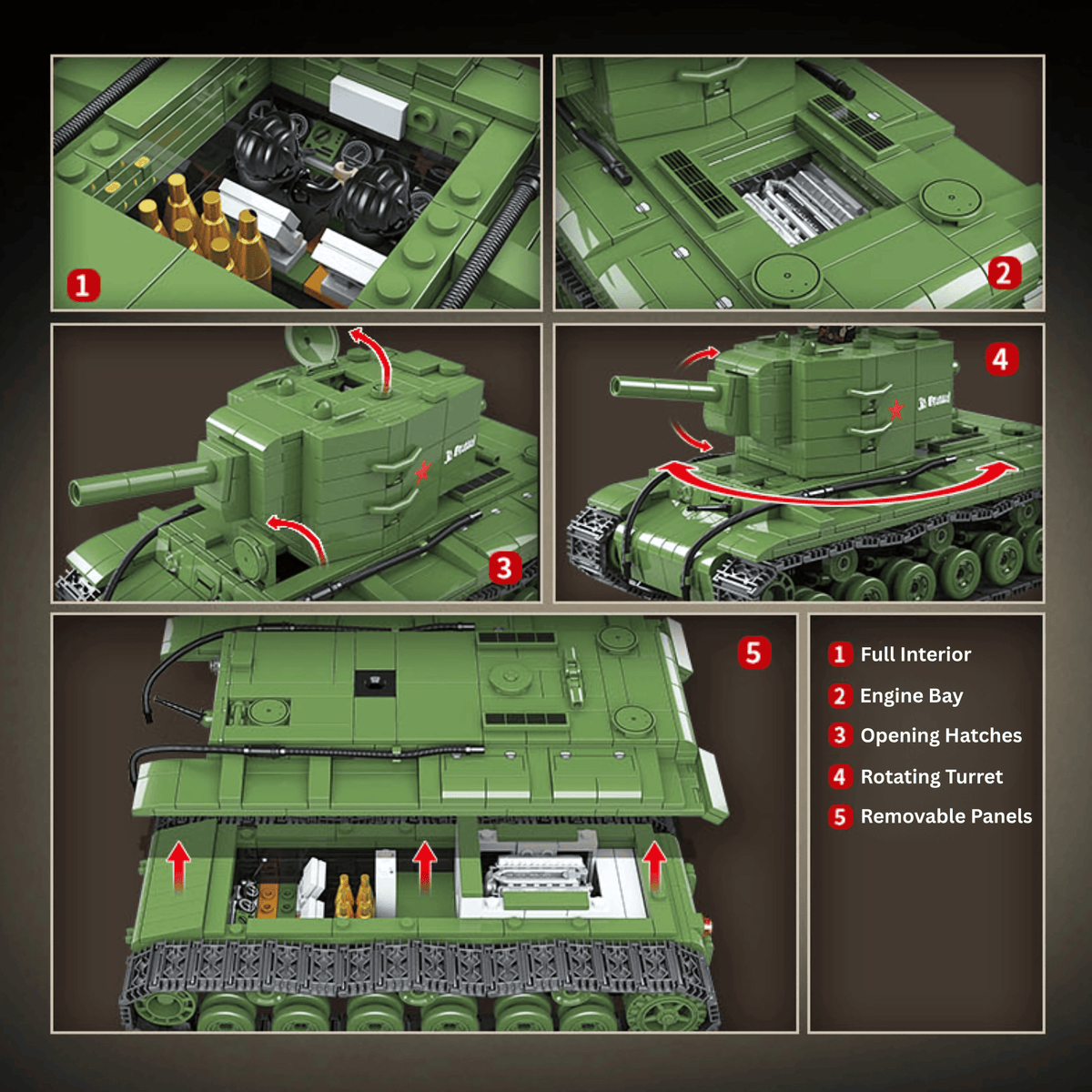 KV-2 Heavy Tank | 1180 PCS
