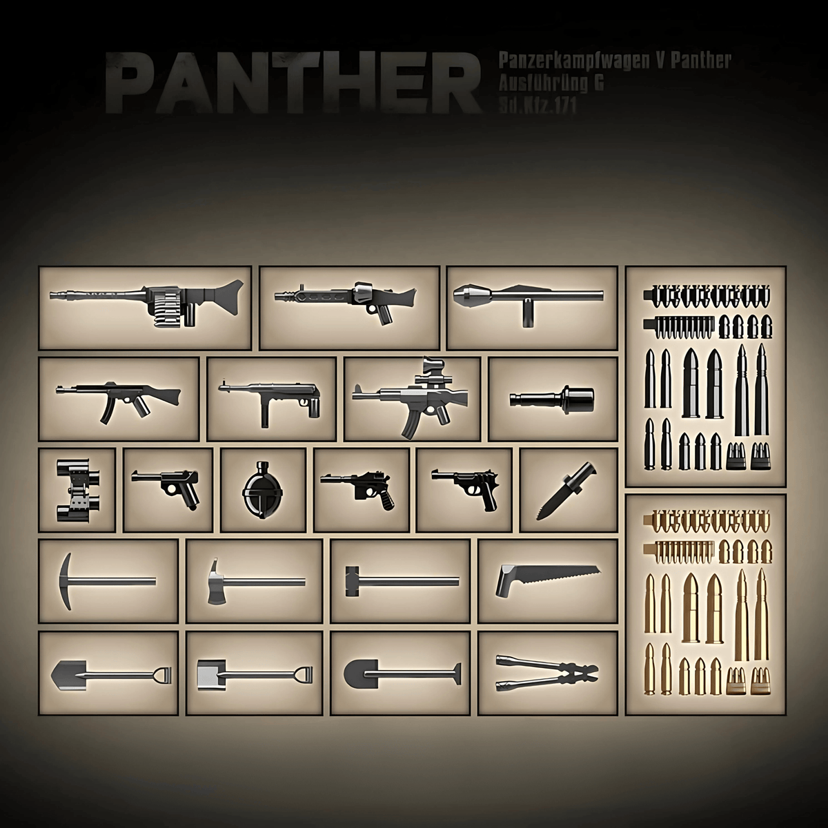 Panther Tank (Camo) | 2136 PCS