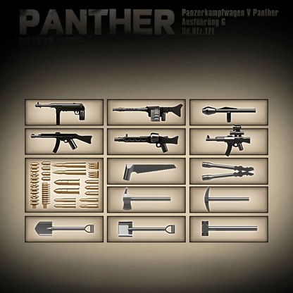 Panther Tank (Grey) | 1180 PCS